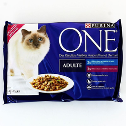 PURINA ONE Eminces Agneau/Poisson 4x85 g