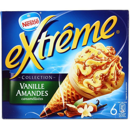NESTLE 6 cornets extreme vanille/amande/caramel 720ml