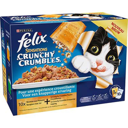 FELIX Crunchy Poissons 10x100 g