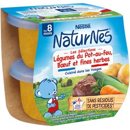 NATURNES Plato bebé verduras pot-au-feu 2x200g