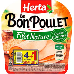 HERTA Filet de Poulet Bon Poulet Nature 150 g