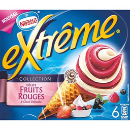 NESTLE 6 cones extreme fruits rouges 720ml - 396g