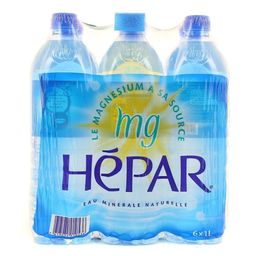 HEPAR Agua mineral natural 6 x 1 L