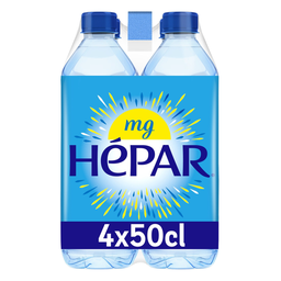 HEPAR Agua mineral natural 4 x 50 cl