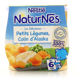 NESTLE Natnes Sélénium Légumes Colin 2 x 200 g