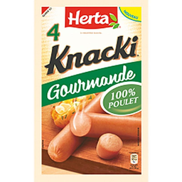 HERTA Knacki Gourmand Preparado de Carne de Pollo 280 g