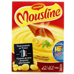 MOUSLINE Puré de Batata Natural 520 g