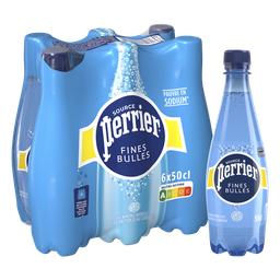 PERRIER Eau Minérale Naturelle Gazeuse Fines Bulles Pauvre en Sodium