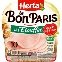 HERTA Jamón cocido al vapor Le Bon Paris 425 g