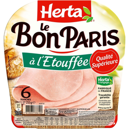 HERTA Jamón blanco al vapor Le Bon Paris 255 g
