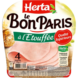 HERTA Jamón cocido al vapor Le Bon Paris 170 g