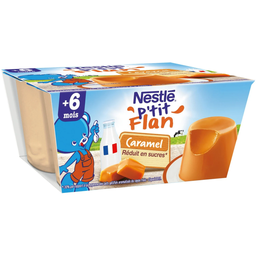 NESTLE P'tit Flan Caramel 4 pots of 100 g