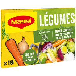MAGGI Bouillon cube légumes 18 cubes 180 g