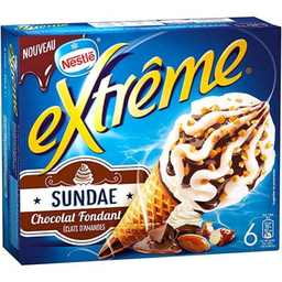 EXTREME Glaces chocolat fondant éclat d'amandes 396 g