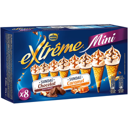 EXTREME Glaces Sundae chocolat/Sundae caramel 312 g