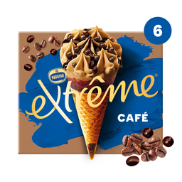 EXTREME L'original cônes glacés au café sauce chocolat et café 6 pièces 426 g