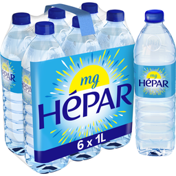 HEPAR Agua mineral natural 6 x 1 L