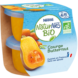 NATURNES Potito bio calabaza butternut 2 tarros de 130 g