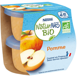 NATURNES Compota de manzana para bebé Bio 2x115g