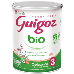 Guigoz Bio Lait De Croissance 3 En Poudre Dès 10 Mois 800G