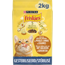 FRISKIES Croquetas Gato Adulto Esterilizado Pavo Verduras 2 kg