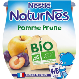 NATURNES Nat Bio Manzana Ciruela 2 x 115 g
