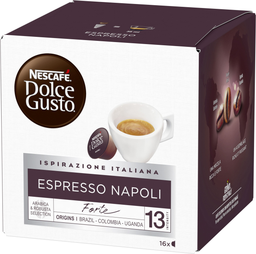 DOLCE GUSTO Cápsulas de café Espresso Napoli intensidad 13 128 g