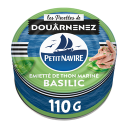 PETIT NAVIRE Émietté de thon Le Mariné basilic 110 g