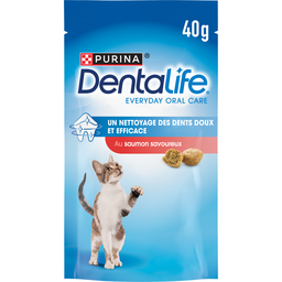DENTALIFE Petiscos para gato salmão higiene bucodental 40 g