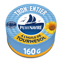 PETIT NAVIRE Thon Entier à l'huile de tournesol 112 g