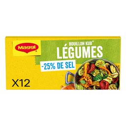 MAGGI Vegetable Bouillon Cubes -25% Salt 120 g