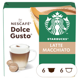 STARBUCKS Cápsulas de café latte macchiato compatibles con Dolce Gusto 129 g