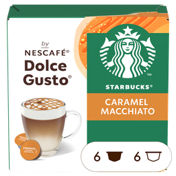 STARBUCKS Cápsulas de café compatibles Dolce Gusto Caramel Macchiato 12 cápsulas