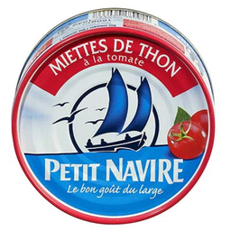 P'TIT NAVIRE Miettes de thon à la tomate 160g