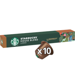STARBUCKS Cápsulas de café compatibles Nespresso House Blend 10 cápsulas