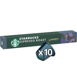 STARBUCKS Cápsulas de café compatibles Nespresso Espresso Roast intensidad 11, la caja de 10 cápsulas