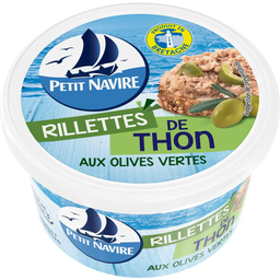PETIT NAVIRE Rillettes de thon aux olives vertes 125 g