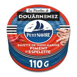 PETIT NAVIRE Emietté de thon mariné au piment d'Espelette 110 g