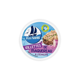 P'TIT NAVIRE Rillettes de Maquereaux à l'Échalote 125 g