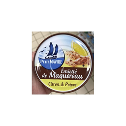 P'TIT NAVIRE Émietté de Maquereaux Citron Poivre 110 g