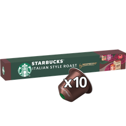 STARBUCKS Cápsulas de café compatibles Nespresso Italian Style Roast 10 cápsulas