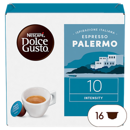 DOLCE GUSTO Cápsulas de café Espresso Palermo intensidad 10, 16 cápsulas 112 g