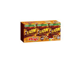 LION Mini Céréales au caramel et chocolat 6x40g