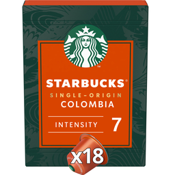 STARBUCKS Cápsulas de café compatibles Nespresso Single-Origin Colombia 18 cápsulas