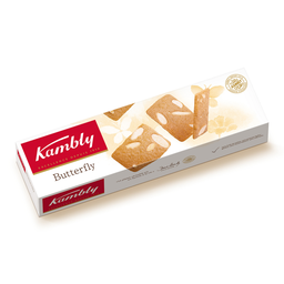 KAMBLY Biscuits Butterfly au beurre extra-fins et aux amandes 100 g