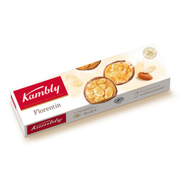 KAMBLY Biscuits florentin aux amandes caramélisées et au chocolat au lait 100 g