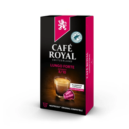 CAFE ROYAL Coffee capsules Nespresso Compatible Lungo Forte, 10 capsules box