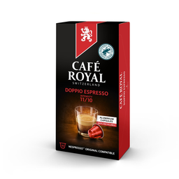CAFE ROYAL Espresso Coffee Capsules Nespresso Compatible, box of 10 capsules