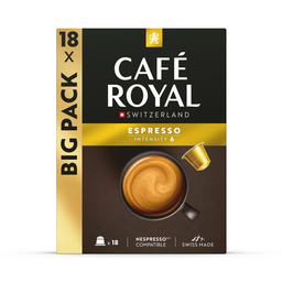 CAFE ROYAL Espresso Coffee Capsules Intensity 5, 18 capsules 93 g
