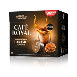 CAFE ROYAL Coffee Capsules Compatible Dolce Gusto Caramel 16 capsules
